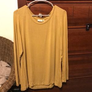 LOGO mustard yellow tunic